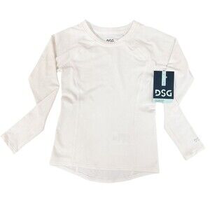 C207 DSG Girls Cold Weather Compression Shirt Top 2XS Pure White Base Layer